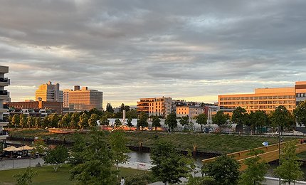 Sonnenuntergang Otto-Weidt-Platz