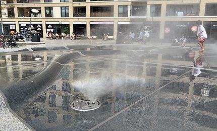 Brunnen Sprühnebel