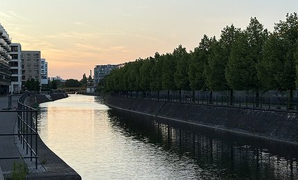 Sonnenuntergang kanal